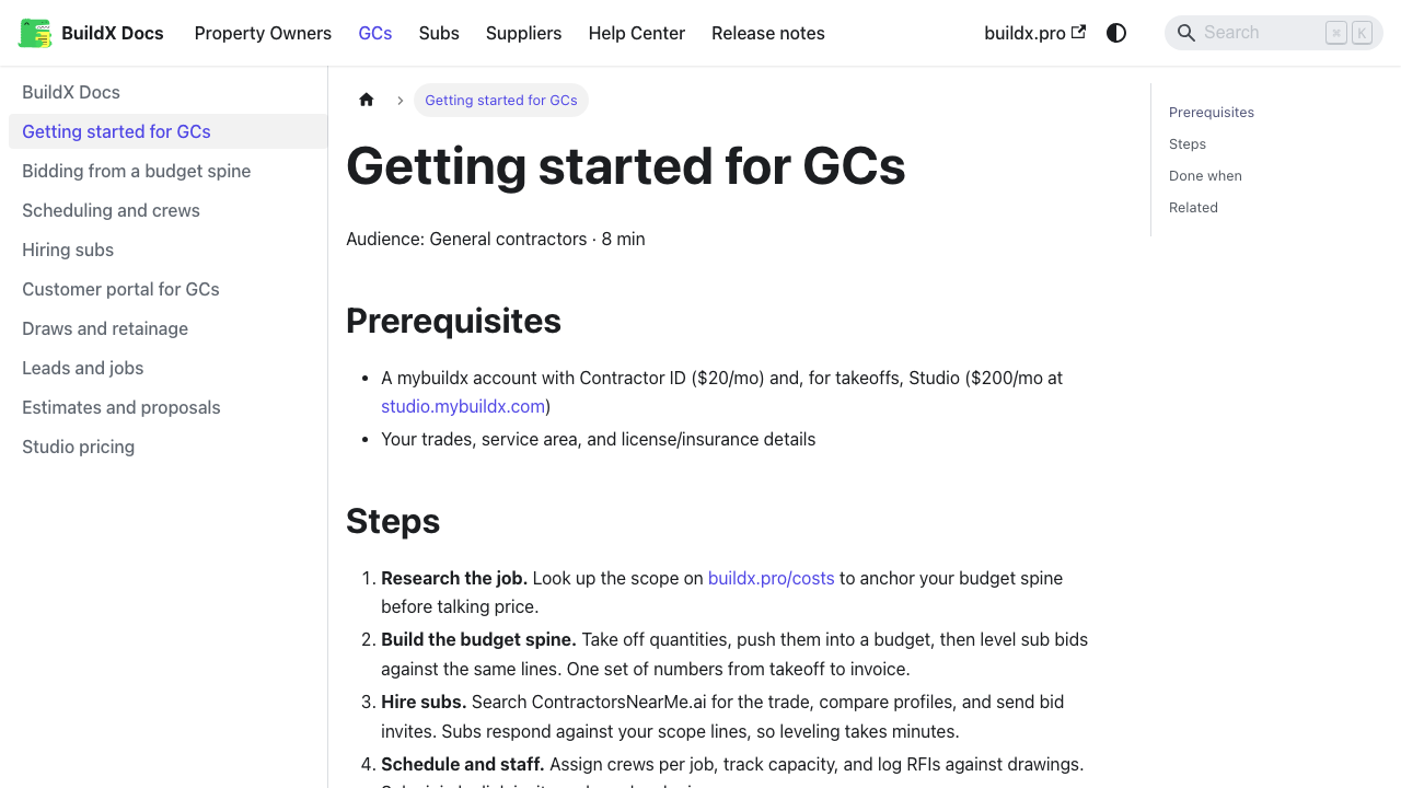 GC getting-started guide